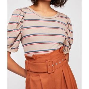 Striped Short Sleeve Top